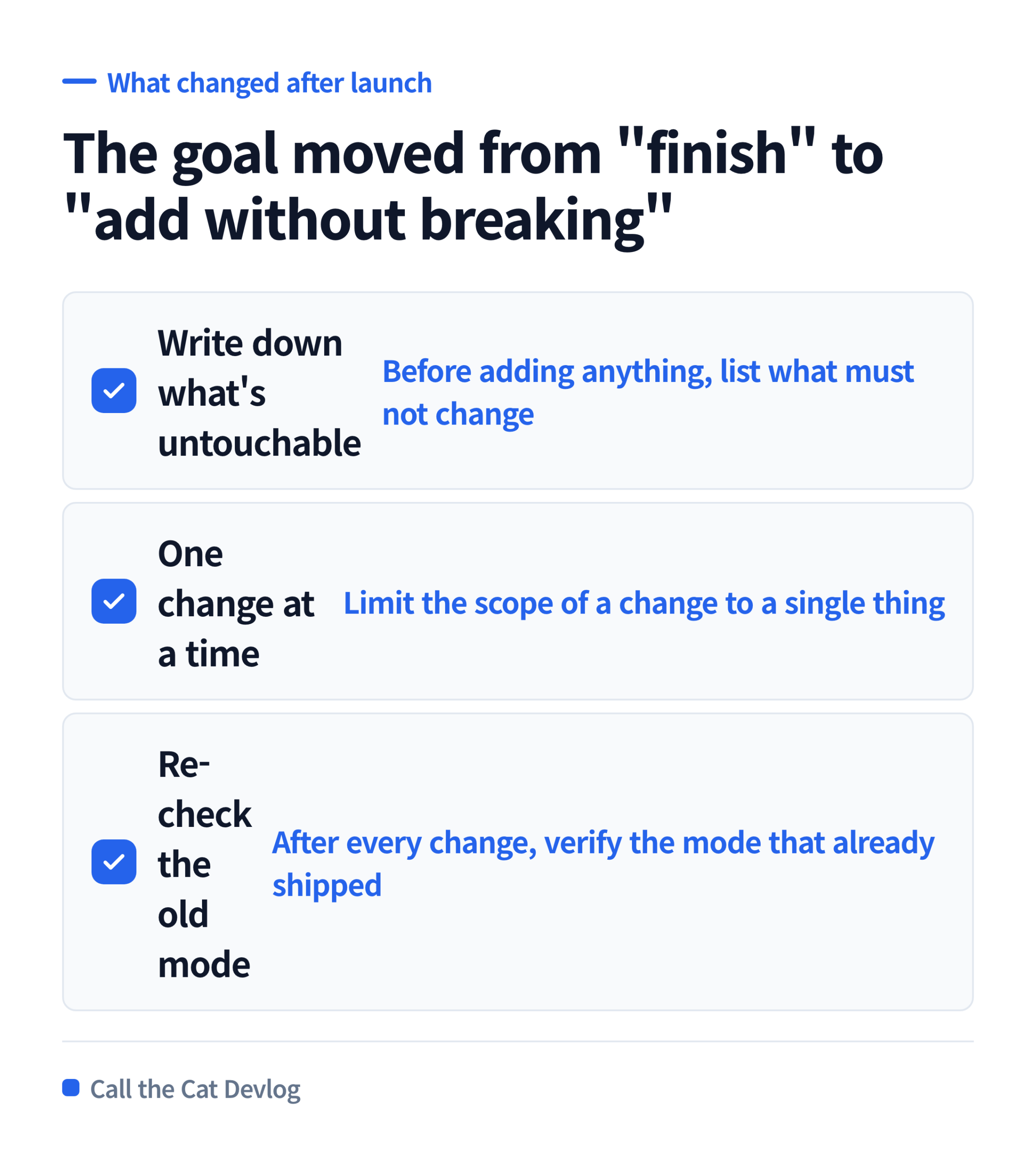 What changed in the working method once real players were on the build.