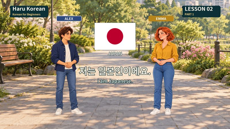 저는 일본인이에요.