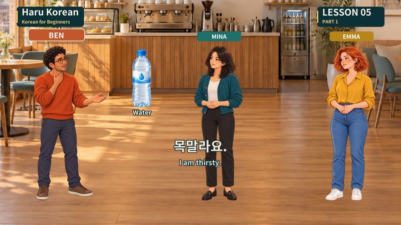 목말라요.