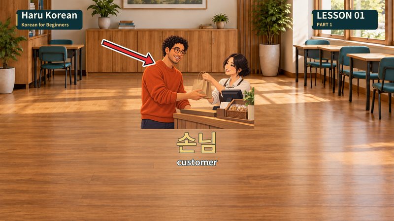 손님